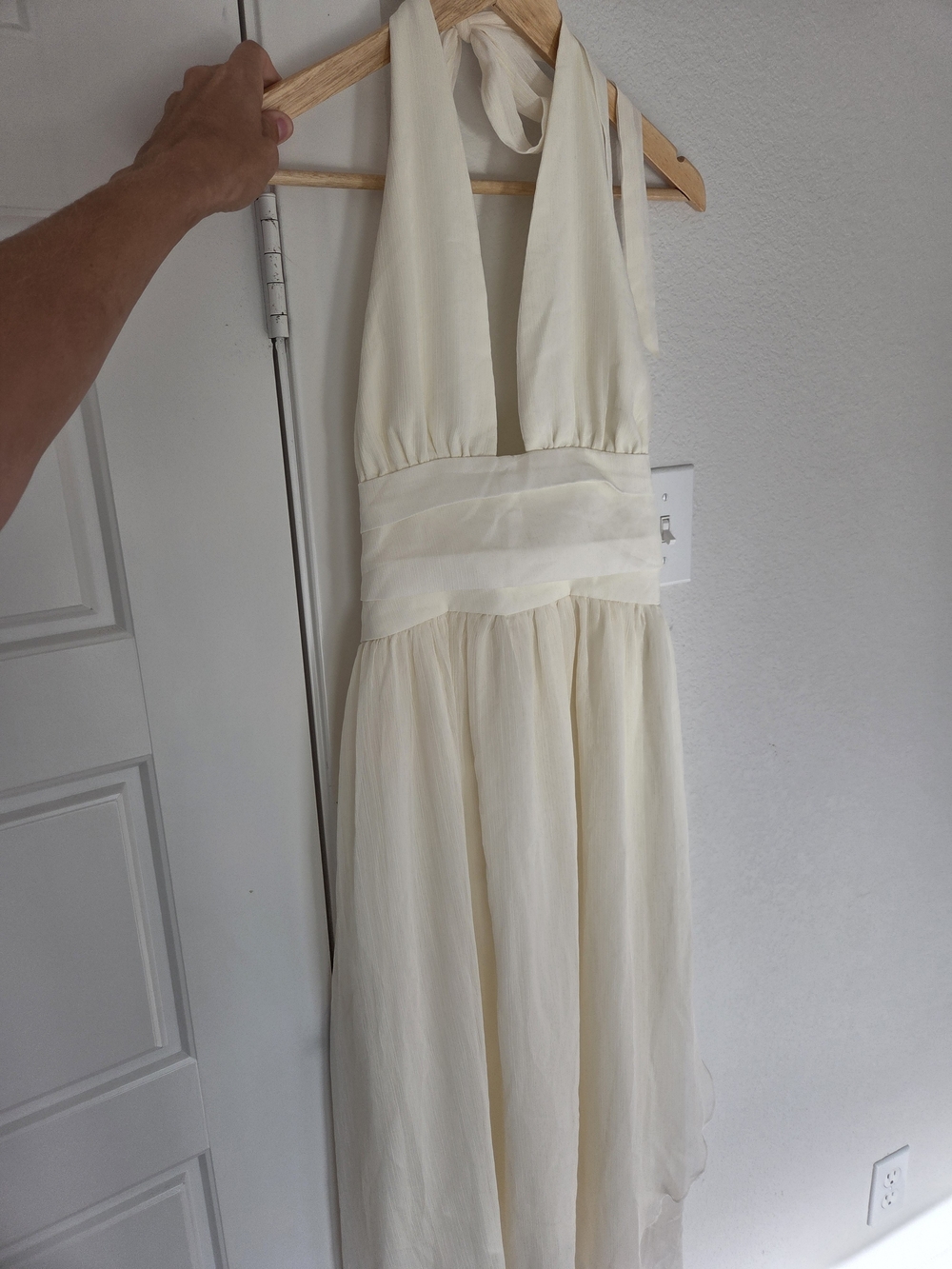 Cider Cream Halter Maxi Dress - NEW WITH TAGS